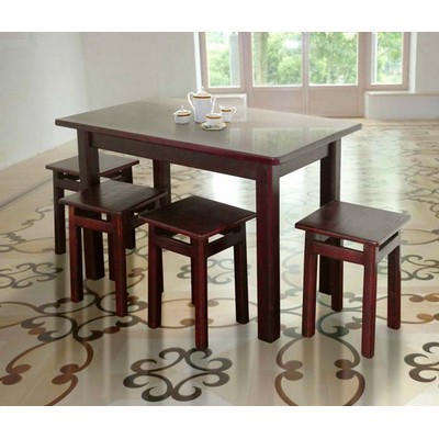 Cтіл з табуретками  дерево