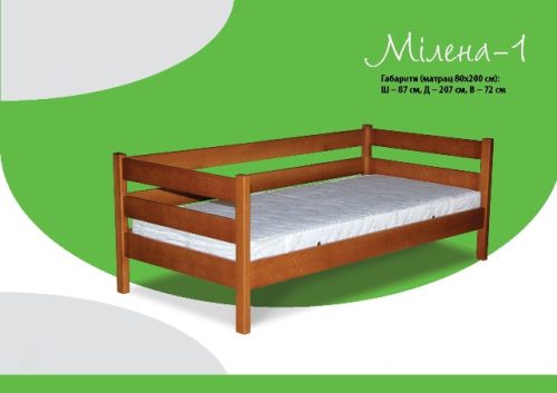 Ліжко "Мілена" сосна  бук